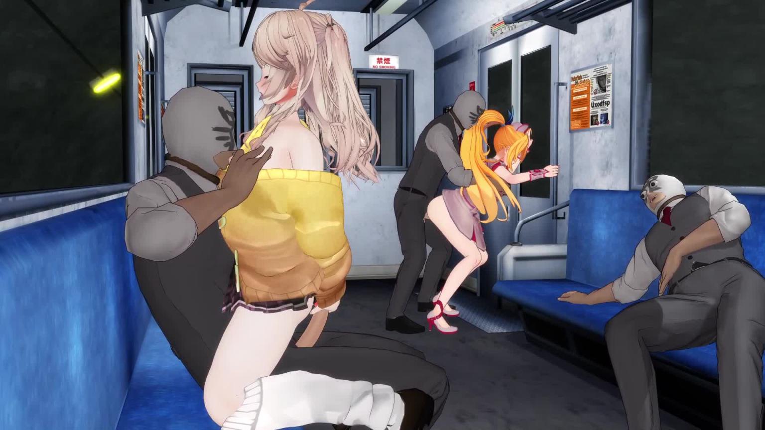 地铁上遇到痴汉的贫乳女孩