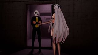 【碧蓝航线/R18】爱宕跪姿面对多人肉棒服侍