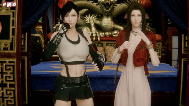 [WGQHS] 蒂法与艾莉丝的怪兽大屌乳交