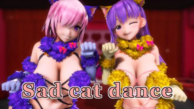 [纯爱MMD (Mao)] 玛修和BB酱：悲伤的猫舞[Fate/GrandOrder]