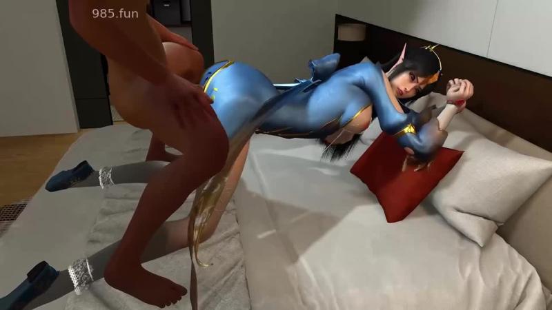 【同人极品女神】凤清儿卧室大床多姿势抽插小穴