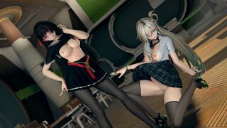 MMD-千咲和琳奈的双人性感秀- Lip&Hip