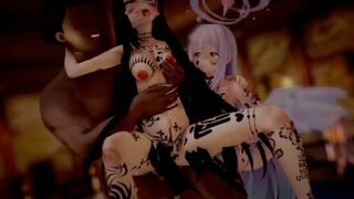 【QOS NTR】肉棒整根没入圣园弥香逼里反复用力撞击