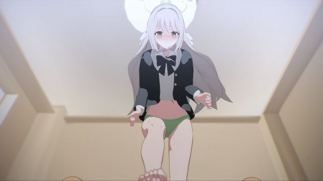 [adnas404] 【ブルアカMMD】樱井美代的足交和传教士体位做爱