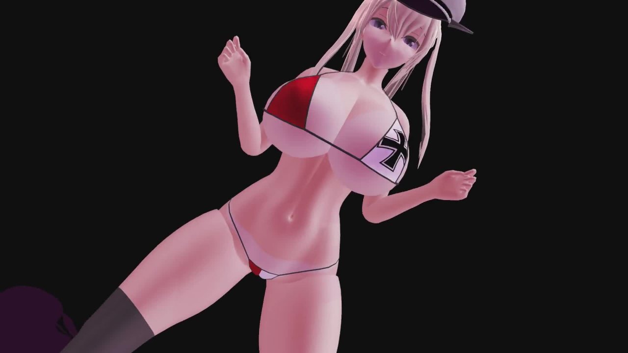 [MMD] 齐柏林动态曲中腰和胸一起扭动