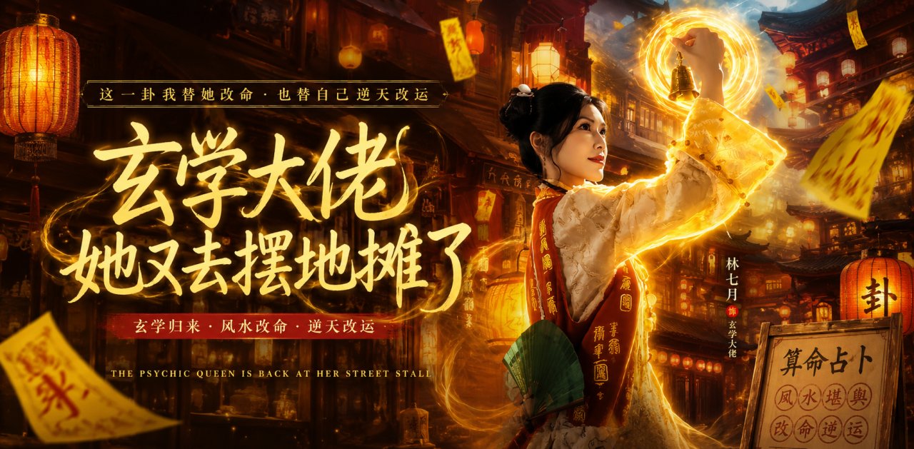 AI魔改 玄学大佬 她又去摆地摊了