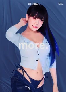 afreecaT蓝色韩国小姐姐穿着牛仔裤跳舞好骚