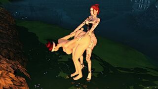 放松散步时被陌生人轻轻顶进