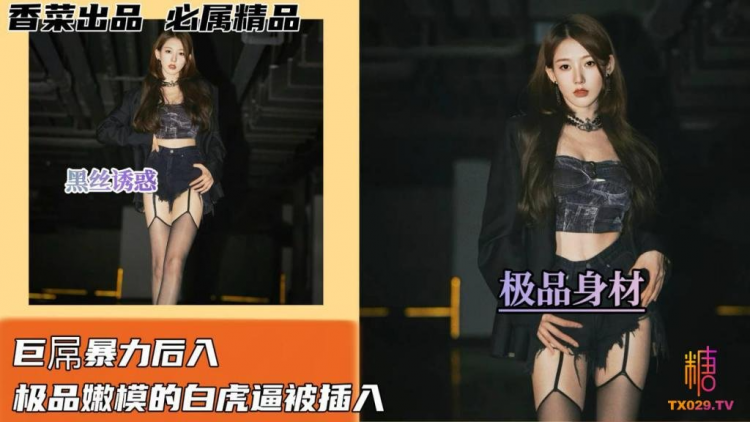 贵宾【黑丝诱惑】巨屌暴力后入极品嫩模的白虎逼被插入！