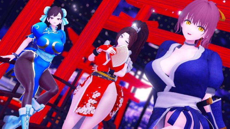 [Blanc粉丝俱乐部] 热爱武术的三女孩--不知火舞,霞,春丽