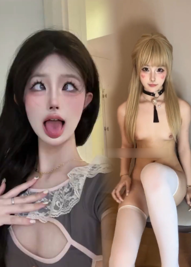 【抖音顶级精神小妹p酱】拥有20w粉丝的网红，在抖音只能看到她穿衣服样子，推特却能看到她全裸跳舞！