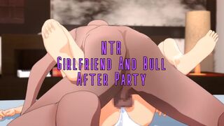 PMV 女友和公牛！派对之后！