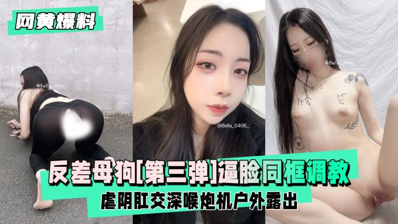 【网黄爆料】反差母狗[第三弹]逼脸同框调教私拍道具足底自慰