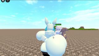 冰伊布被蓝色伪娘 Roblox 强奸 (Whorblox Adventures)