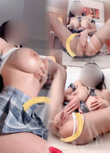 【史上最强人体喷泉！】穿着JK群自慰喷水，跳蛋塞逼里动力最大，实在憋不住喷了，堪比高压水枪的喷潮！