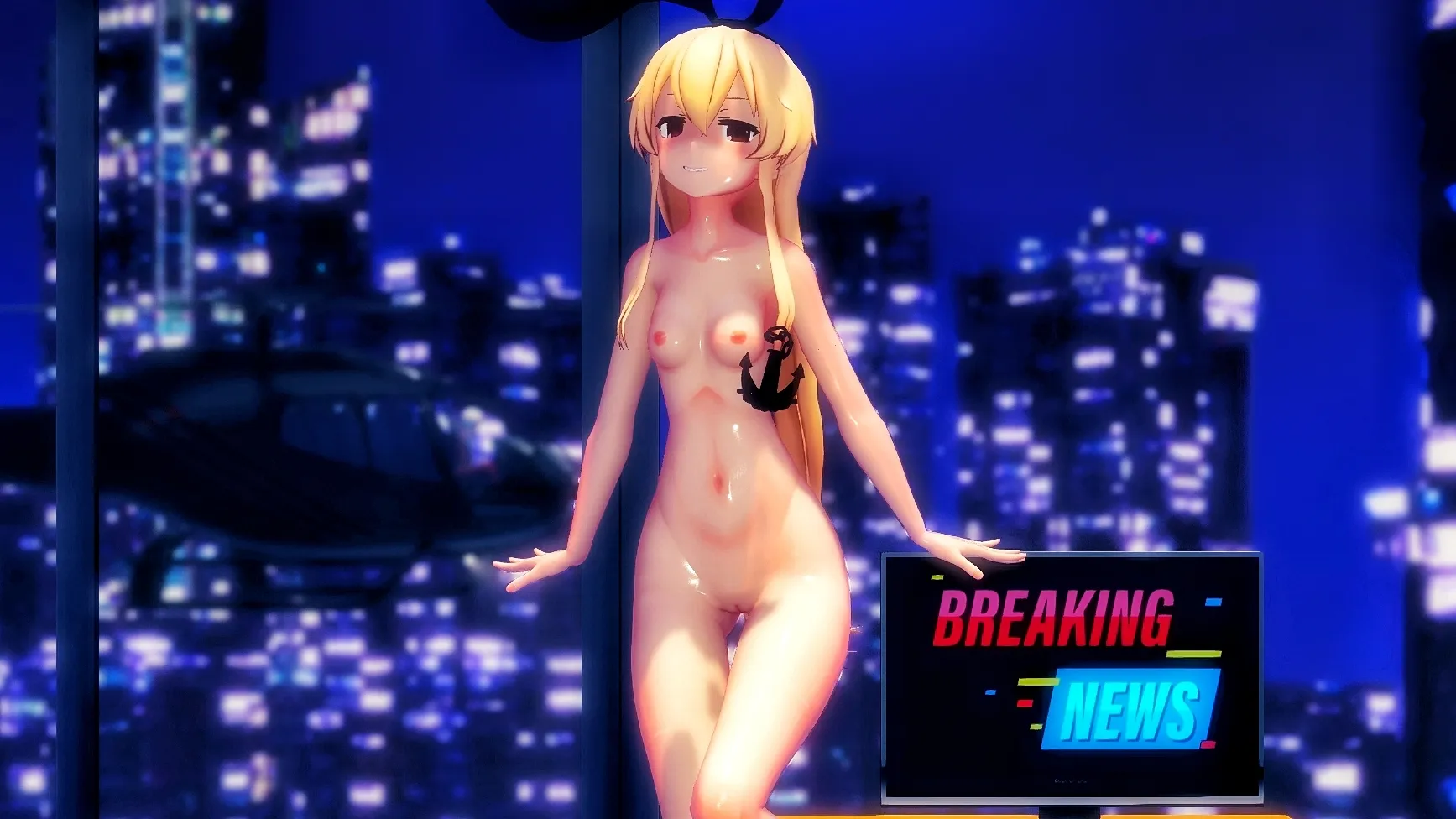 岛风星雨节奏马尾扫过镜头[MMD]