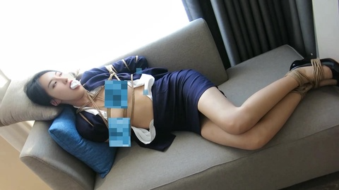 【玩绳的孩子】超长腿漂亮模特妹子那啥捆绑堵嘴花絮 片尾送医生妹子限制级捆绑堵嘴片段