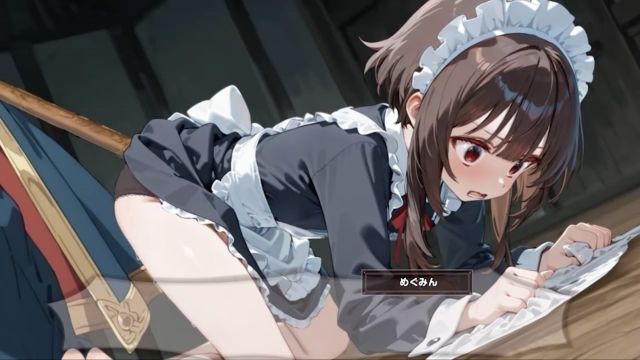 [はるとしを応援し队] [③-床扫除-动画版]这位魔女妹子今天开始就是我的女仆！