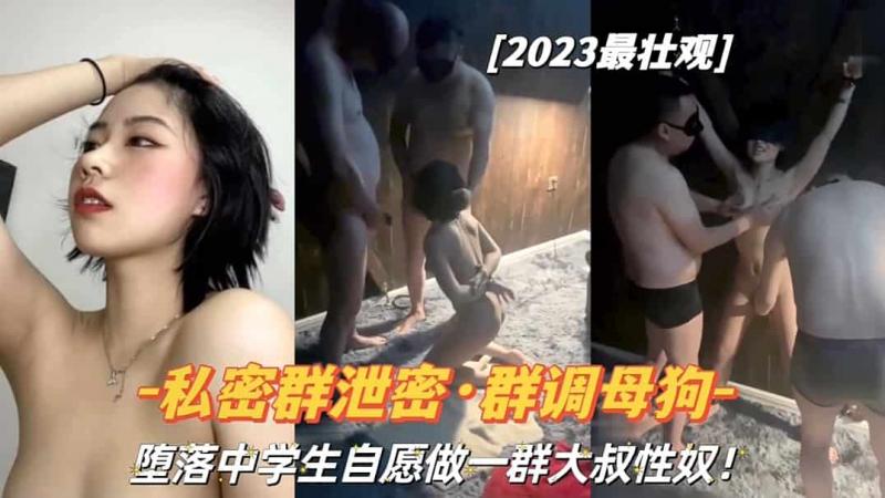 『私密群泄密·群调母狗』堕落学生